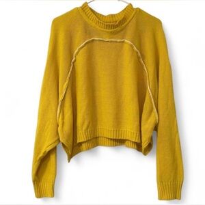 Urban Outfitters Golden Yellow Crew Neck Sweater